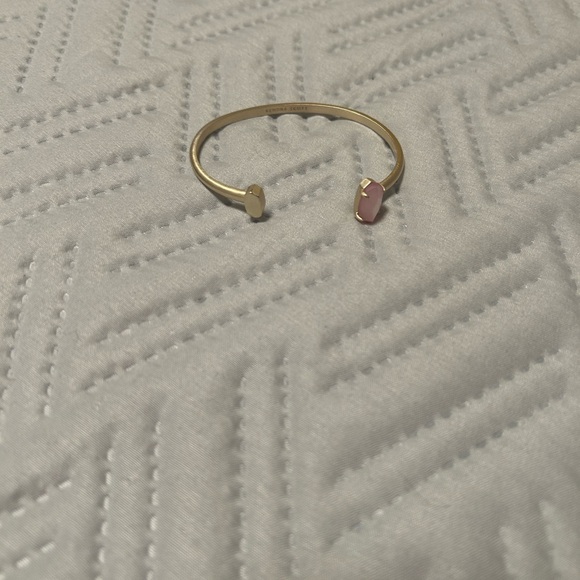 Kendra Scott Gold and Pink Bangle Bangle - Picture 4 of 4